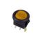 Выключатель клавишный круглый 250В 3А (3с) ON-OFF желт. с подсветкой Micro (RWB-106 SC-214) Rexant 36-2532 MEET