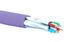Кабель категории 6A, U/FTP, 4 пары, нг(А)-LSLTx, индивидуально экранированные внутренней прокладки, фиолетовый, катушка 500 м - 19C-TA-05VL-R500 Eurolan