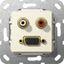 Мех-м с накладкой VGA с/у пластик кремово-белый IP20 Gira System 55 | 565701