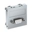 Мультимедийная рамка D-Sub9 Modul45 (серебристый) (MTG-DB9 S AL1) | 6104640 OBO Bettermann
