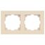 Рамка для розеток и выключателей Intro Accent 6-502-02 на 2 поста, СУ, слоновая кость | Б0063752 ЭРА