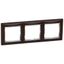 Рамка 3-м Valena темн. дерево/сер. штрих (DIY-упак.) IEK 696732 Legrand
