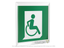 Знак безопасности PS-15164.E60-02"Выход для МГН здесь (правосторонний)" Белый свет a21937 BS