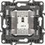 Розетка телефонная 12-3105-03 RJ11, алюминий (10/100/2500) |Б0014713 | ЭРА