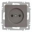 Розетка однофазная скрытого монтажа, в рамку без шторок титан 16А 250В IP20 винтовые зажимы 6-201-09 Intro Accent - Б0063673 ЭРА