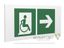 Знак безопасности PS-36164.E73 "Напр. движения к эвакуац. выходу МГН направо" Белый Свет a28719 BS