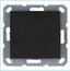 Выключатель одноклавишный 10A 250V~ с накладкой, цвет Антрацит - G3011B Jasmart