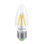 Лампа светодиодная LED-СВЕЧА-deco 5Вт свеча прозрачная 4000К нейтр. бел. E14 450лм 230В IN HOME 4690612007571