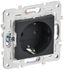 Розетка SKANDY 16А с заземл. без защ. шторок SK-R05G графит IEK SK-R11-16-K53
