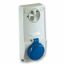 Розетка PNL INTERL 16А 3P 220В 6ч IP65 SchE 82081 Schneider Electric