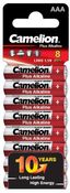 Элемент питания алкалиновый AAA/LR03 1.5В Plus Alkaline SP8 (уп.8шт) Camelion 14861