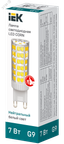 Лампа светодиодная Corn 7Вт капсульная 4000К нейтр. бел. G9 230В керамика IEK LLE-Corn-7-230-40-G9