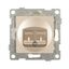 Механизм розетки телефонной RJ12 1-местн. СП Ugra шампань GUSI С11Т1-027