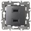 Устройство зарядное USB 12-4110-12 , 5В-2100мА, графит (6/60/1920) |Б0027497 | ЭРА