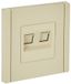Розетка 2-м RJ11+RJ45 кат.5E FORTE&PIANO FP435 ваниль IEK FP-KT20-O-1-K10