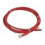 Коммутационный шнур RJ 45 - категория 6а S/FTP LSZH экранированный 2 м красный | 051871 Legrand