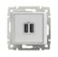 Розетка USB 2-м СП Valena механизм бел. (DIY-упак.) Leg 694370 Legrand