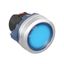 Головка кнопки плоская прозрачная с фиксацией, синяя, алюминий | M22P-FLLBA DKC ДКС