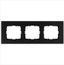 Рамка 3-м G-Metal метал. алюм. черн. Black Jasmart G1003AB