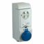 НАСТЕННАЯ РОЗЕТКА UNIKA С ДЕРЖ ПРЕДОХР 32A 2P-E 200-250 IP65 | 83192 Schneider Electric