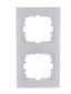 Рамка 3-м Karina вертикал. жемчуж./бел. перламутр LEZARD 707-3000-153