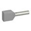 Наконечник кабельный изолир. двойн. Starfix 2х2.5кв.мм сер. Leg 037690 Legrand