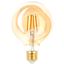 Лампа светодиодная филаментная F-LED G95-7W-824-E27 gold (филамент, шар зол, 7Вт, тепл, E27) (20/420) ЭРА - Б0047662