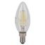 Лампа светодиодная филаментная LS CLB40 4W/865 230VFILCL 4Вт 6500К холод. бел. E14 470лм B угол пучка 300град. 220-240В (замена 40Вт) прозр. стекло OSRAM 4058075687943