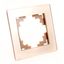 Рамка 1-местная, серия Катрин, GFR00-7001-02, шампань | 39527 STEKKER FERON