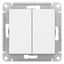 Выключатель 2-кл. AtlasDesign (сх. 5) 10AX с самовозвратом механизм бел. SE ATN000117 APC