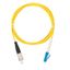 Шнур волоконно-оптический переходной одномодовый 9/125мкм стандарта OS2 FC/UPC-LC/UPC одинарный LSZH нг(A)-HFLTx 2мм желт. 1м NIKOMAX NMF-PC1S2C2-FCU-LCU-001