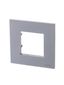 Рамка 1-постовая, 2-модульная, серия Zenit, цвет серебристый | 2CLA227100N1301 ABB N2271 PL