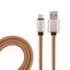 Кабель USB micro эко-кожа 1м корич. Rexant 18-4231 MEET
