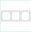 Рамка G-Classic 3-постовая, цвет белый глянцевый - G1003W Jasmart