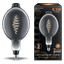 Лампа светодиодная филаментная LED 8.5 Вт 165 лм 1800К AC185-265В E27 BT180 теплая серая колба Black Filament Gauss - 152802005