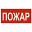 Знак безопасности NPU-2110.F20 "Пожар" Белый свет a17685 BS