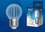Лампа светодиодная LED-G45-9W/4000K/E27/CL/DIM GLA01TR LED диммируемая. "шар", прозр серия Air. 4000K | UL-00005194 Uniel