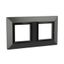 Рамка из металла, "Avanti", графитовая, 4 модуля | 4407854 DKC ДКС