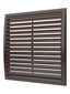 Решетка вентиляционная вытяжная наружная, из ASA пластика 350х350, цвет Коричневый - 3535РРН кор ЭРА 16964