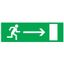 Табличка Направление к эвакуационному выходу направо 150х300 мм, REXANT - 56-0028-2 MEET