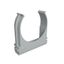 Держатель для труб (клипса) KM-KK-40 d40мм пластик сер. (уп.30шт) КМ LO67228 КМ-Профиль