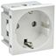 Розетка PRIMER с заземл. защ. шторки винт. зажим РКС-20-30-П-К бел. IEK PR-KK40D-RSZH-2-2-K01