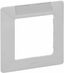 Рамка 1-местная с держателем для маркировки алюминий ETIKA - 672556 Legrand