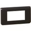 Рамка - Программа Mosaic 4 модуля горизонтальная антрацит | 079054 Legrand