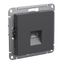 Розетка компьютерная AtlasDesign RJ45 кат.6A механизм базальт SE ATN001486 APC
