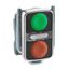 ГОЛОВКА КНОПКИ ДВОЙНАЯ БЕЗ МАРКИР + LED ZB4BW7A3740 | Schneider Electric