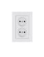 Розетка 2-я Karea RIZZ без заземл. бел. Makel 88001017
