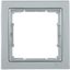 Рамка 1-м BOLERO Q1 РУ-1-БС квадрат. серебр. IEK EMB12-K23-Q1