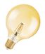 Лампа светодиодная LED 4W E27 Vintage 1906 CL GLOBE125,филамент,GOLD(замена 36Вт),теплый,золотистая Osram - 4052899962071