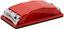 Держатель для наждачной бумаги пластиковый с металлическим прижимом, красный 160х85 мм - 39711 РОС